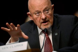 Director of National Intelligence James Clapper testifies at a Senate Intelligence Committee hearing on March 12, 2013. 
